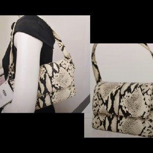 New w Tag Italian Genuine Snakeskin Bag Purse